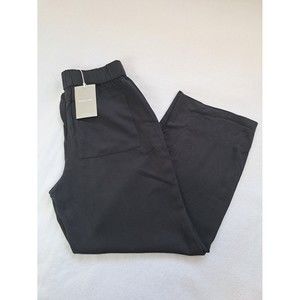 EVERLANE THE EASY PANTS IN BLACK SIZE 10 ELASTIC WAIST CASUAL COMFORTABLE